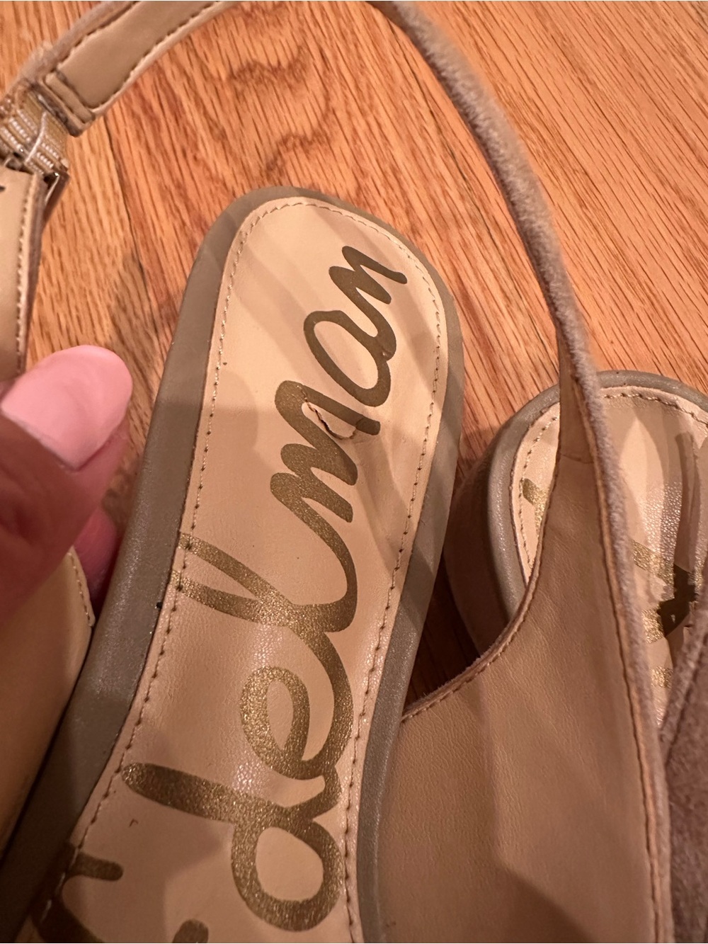 Sam Edelman Lorene Slingback Beige - Picture 5 of 8